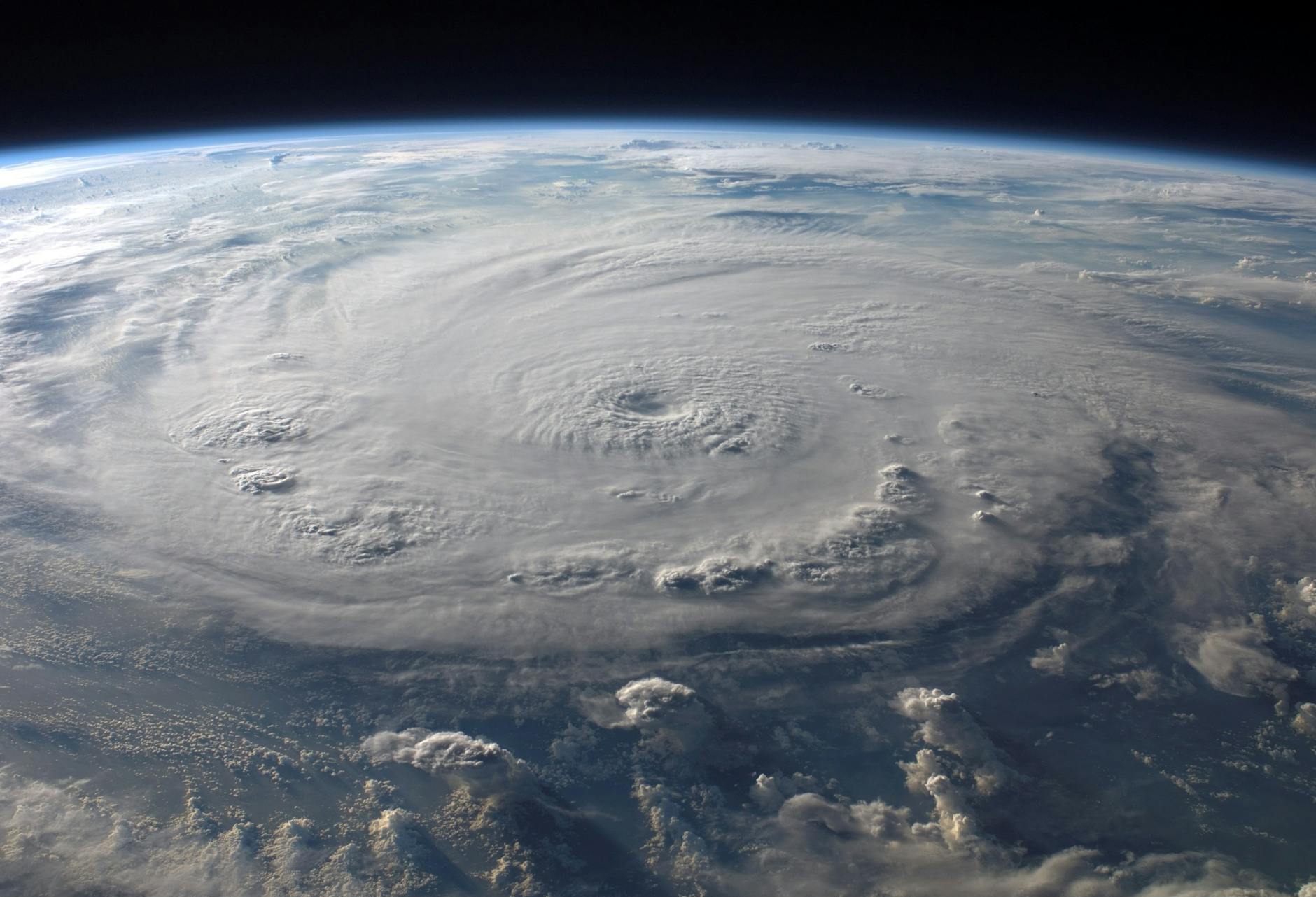 A view of a hurricane from the Space Station